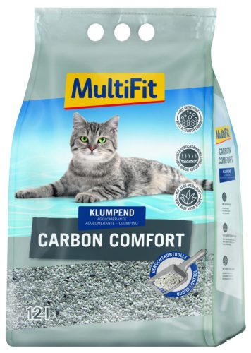 MultiFit Carbon Comfort Așternut aglomerant pentru litieră 12 l