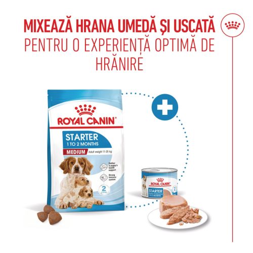 Royal Canin Medium Starter Mother & BabyDog Hană uscată pentru câini, mama și puiul 15 kg