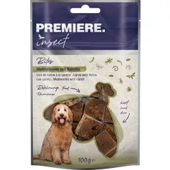   Premiere Insect Snack Bites Recompense pentru câini, cu viermi de făină și morcovi 100 g