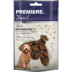   Premiere Insect Balls Recompense pentru câini, cu viermi de făină și morcovi 100 g