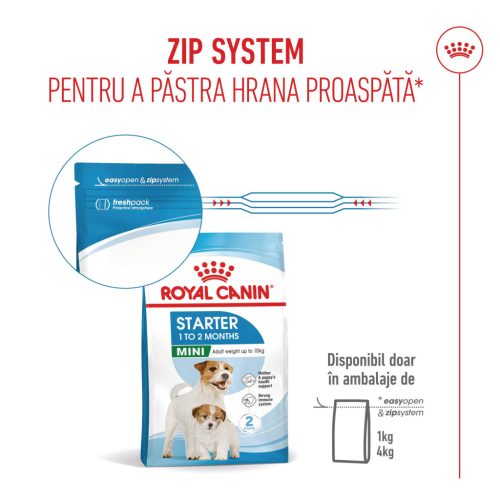 Royal Canin Mini Starter Mother & BabyDog Hană uscată pentru câini, mama și puiul 8 kg