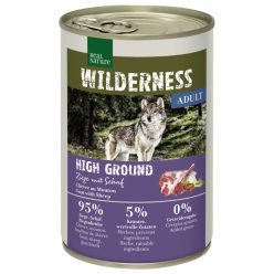   Real Nature Wilderness Hrană umedă pentru câini adulți, cu capră și oaie 400 g