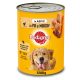 Pedigree hrană umedă la conservă pentru câini adulți cu pui și morcov în aspic 1200 g