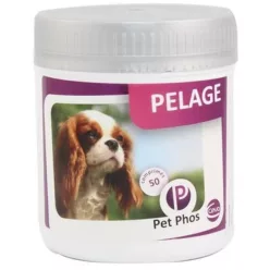   Pet Phos Special Pelage Supliment pentru câini, pentru piele și blană 50 comprimate