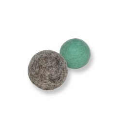   Catlabs Jucărie pentru pisici mingi din fetru din lână de oaie set 2 buc.