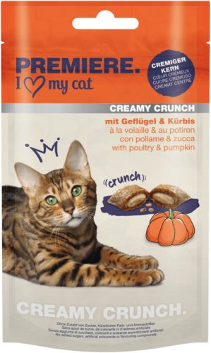 Premiere Creamy Crunch Recompense pentru pisici, cu dovleac 60 g