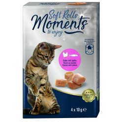   MultiFit Moments Soft Rolls Recompensă pentru pisici, cu pui și somon 4x10 g