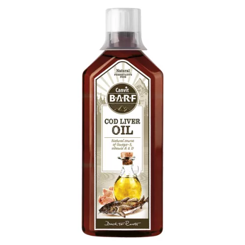 Canvit Barf Cod Liver Oil Suplimente pentru câini 500 ml