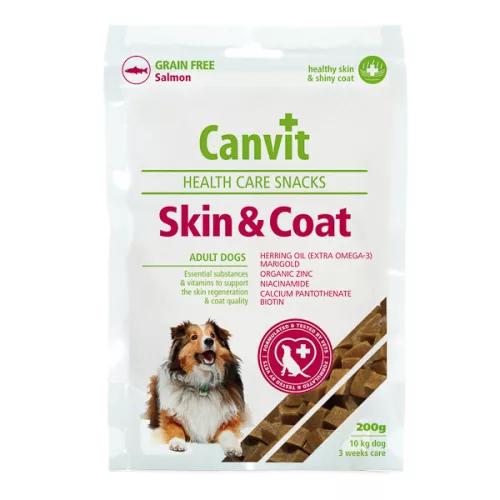 Canvit Health Care Snack Skin & Coat Recompense pentru câini 200 g