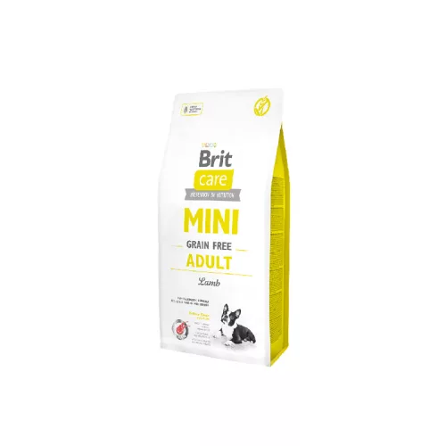Brit Care Grain Free Hrană uscată pentru câini adulți de talie mică, cu miel 7 kg