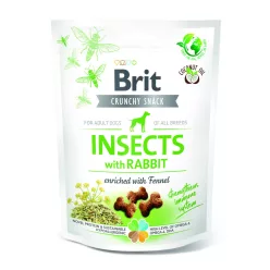   Brit Care Crunchy Snack Recompense pentru câini adulți cu insecte și iepure 200 g