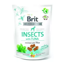   Brit Care Crunchy Snack Recompense pentru câini adulți cu insecte și ton 200 g