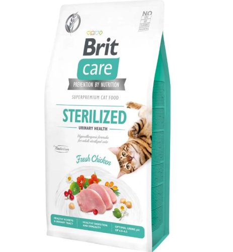 Brit Care Hrană uscată pentru pisici sterilizate cu pui 7 kg