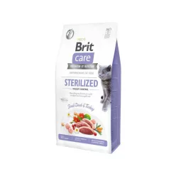   Brit Care Hrană uscată pentru pisici adulte cu rață și curcan 7 kg