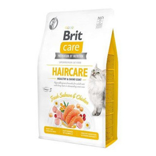 Brit Haircare Hrană uscată pentru pisici adulte, cu somon și pui 7 kg