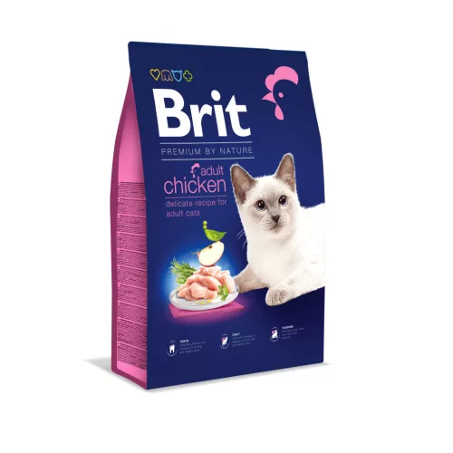 Brit Premium by Nature Hrană uscată pentru pisici adulte cu pui 300 g