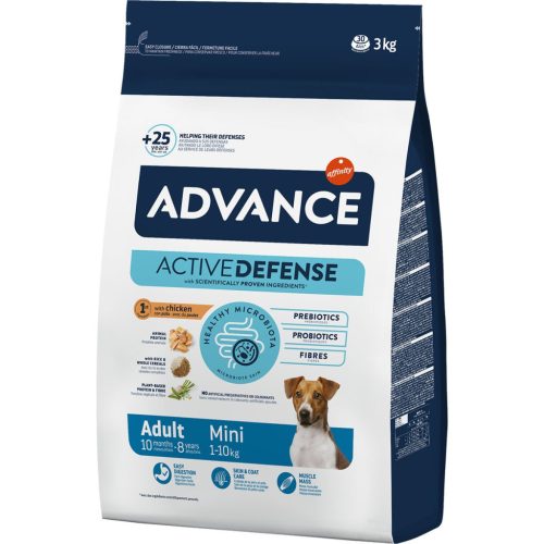 Advance Mini Adult Hrană uscată pentru câini de talie mică 3kg