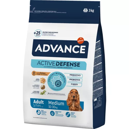 Advance Medium Adult Hrană uscată pentru câini de talie medie 3kg