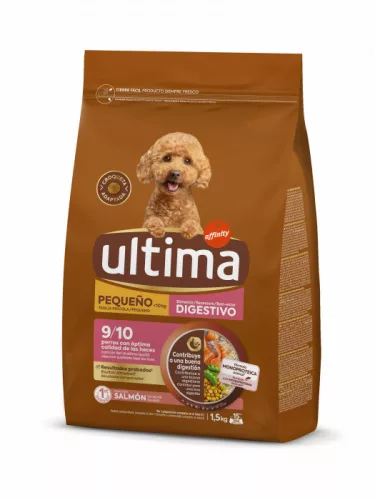 Ultima Mini Sensitive Hrană uscată pentru câini adulți cu somon 1,5 kg