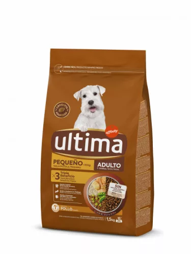 Ultima Mini Adult Hrană uscată pentru câini adulți cu pui 1,5 kg