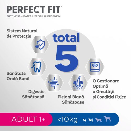 Perfect Fit hrană uscată cu pui pentru câini adulți de talie mică 825 g