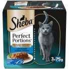 Sheba® Perfect Portions™ Hrană umedă pisici adulte, bucăți ton, 2 x 37,5 g