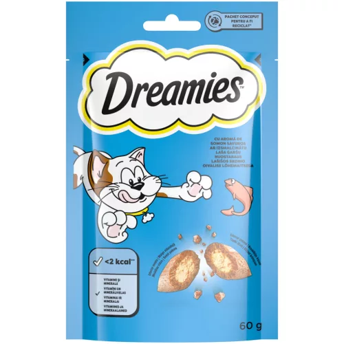 Dreamies Recompense pentru pisici cu somon savuros 60 g