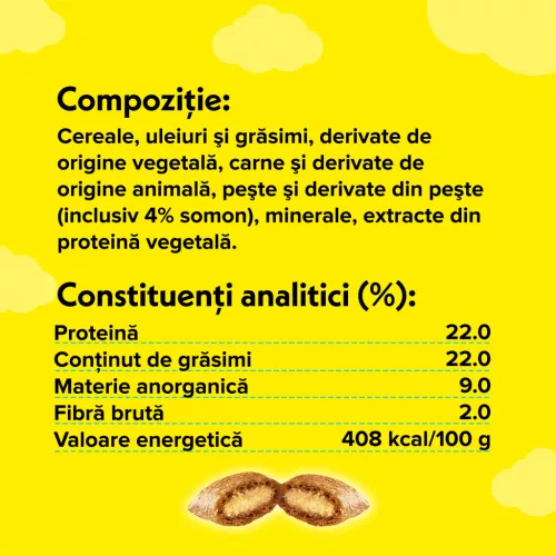 Dreamies Recompense pentru pisici cu somon savuros 60 g