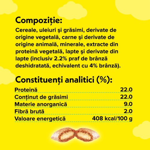 Dreamies Recompense pentru pisici, cu brânză delicioasă 60 g