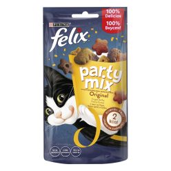   Felix Party Mix Original Recompense pentru pisici, cu pui, ficat și curcan 60 g