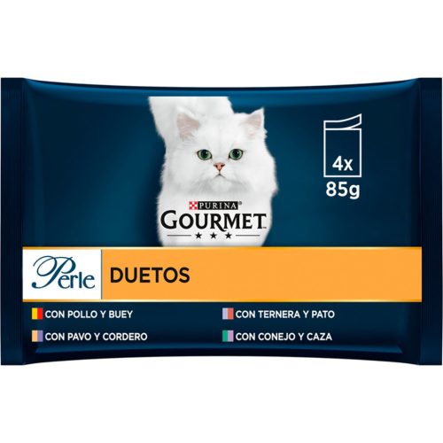 Gourmet Perle Hrană umedă pentru pisici, mini fileuri în sos 4x85 g