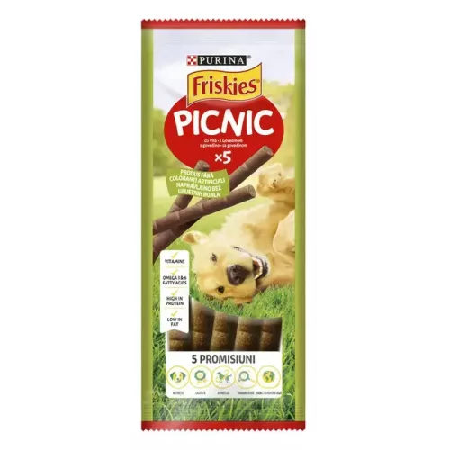 Friskies Picnic Recompense pentru câini, cu vită 42 g