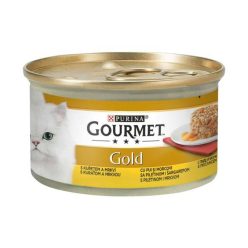   Gourmet Gold Hrană umedă pentru pisici, cu pui și morcovi 85 g