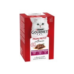   Gourmet Mon Petit Hrană umedă pentru pisici, mini fileuri în sos cu vită, vițel, miel 6x50 g