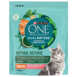   Purina One Dual Nature Hrană uscată pentru pisici, cu somon 750 g