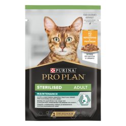   Pro Plan Sterilised Maintenance Hrană umedă pentru pisici adulte, cu pui în sos 85 g