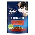 Felix Fantastic Hrană umedă pentru pisici, cu vită în aspic 85 g
