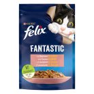 Felix Fantastic Hrană umedă pentru pisici, cu somon în aspic 85 g
