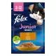 Felix Fantastic Junior Hrană umedă pentru pisici, cu pui în aspic 85 g