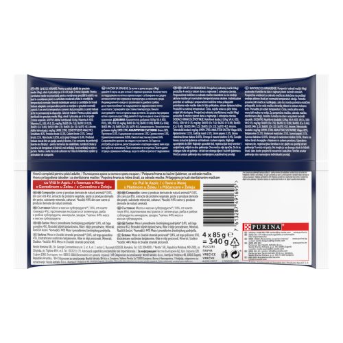 Felix Fantastic Hrană umedă pentru pisici, Selecție Rustică, cu vită, pui în aspic 4x85 g