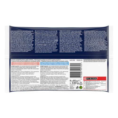 Felix Fantastic Hrană umedă pentru pisici, Selecție de pește, cu somon, pește cambulă în aspic 4x85 g