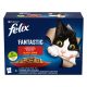 Felix Fantastic Hrană umedă pentru pisici, Selecție Rustică, cu vită, pui, iepure, miel în aspic 12x85 g