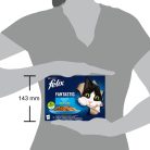 Felix Fantastic Hrană umedă pentru pisici, Selecție de pește, cu ton, somon, cod, pește cambulă în aspic 12x85 g