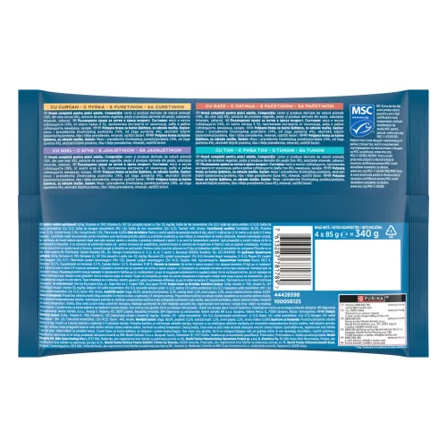Gourmet Perle Hrană umedă pentru pisici, mini fileuri în sos 4x85 g