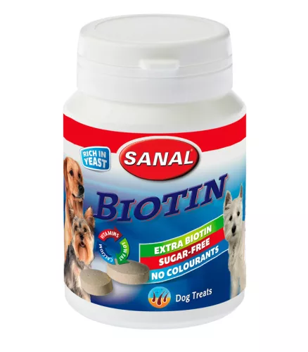 Sanal Suplimente pentru câini cu biotină 75 g