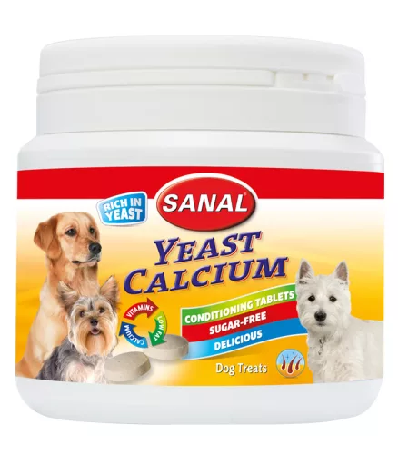 Sanal Yeast-Calcium Suplimente pentru câini 350 g