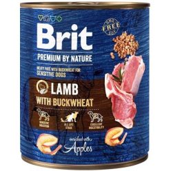   Brit Premium by Nature Hrană umedă pentru câini adulți, cu miel și hrișcă 800g