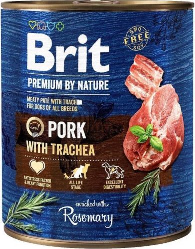 Brit Premium by Nature Hrană umedă pentru câini adulți, cu porc 800g
