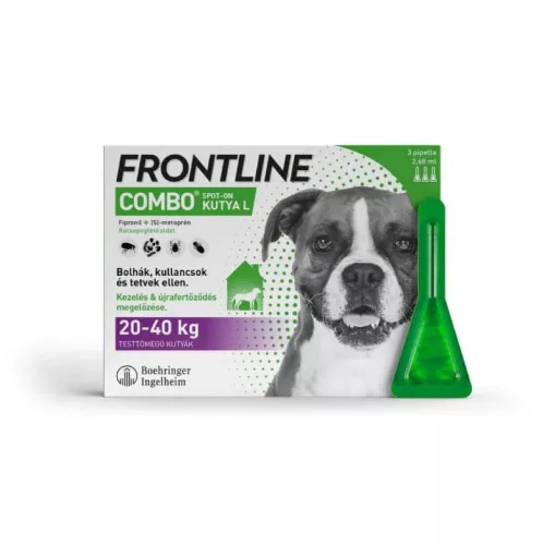 Frontile Combo Pipetă antiparazitară L (20-40kg) 3 pipete