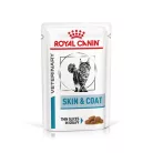 Royal Canin Veterinary Skin & Coat Hrană umedă pentru pisici adulte 85 g